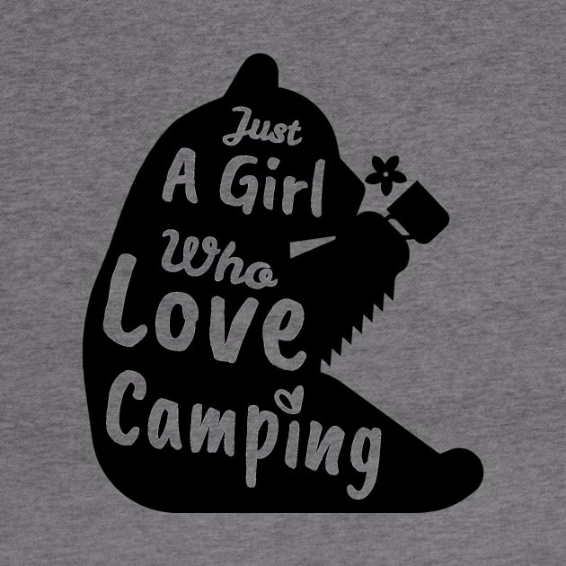 Camping, Just A Girl Who Loves Camping, Camping Life, Wildlife Camper, Hiking Love by NooHringShop